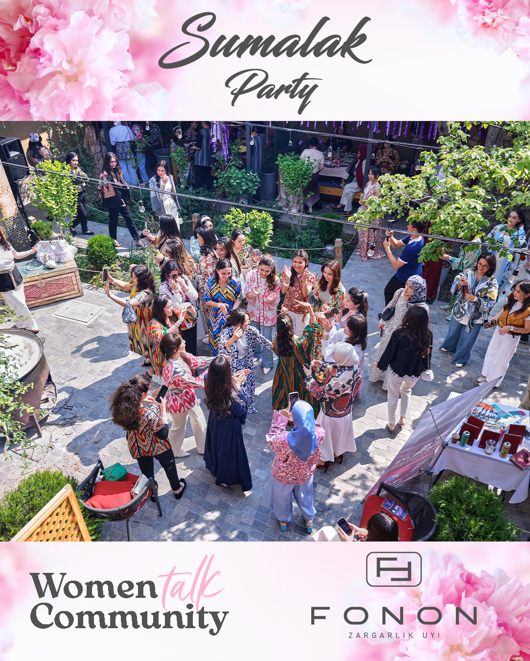 FONON bosh hamkor sifatida Sumalak Party 2026 tadbirida ishtirok etdi. Tadbir Women Talk — ayollar hamjamiyati tomonidan tashkil etildi. image 5