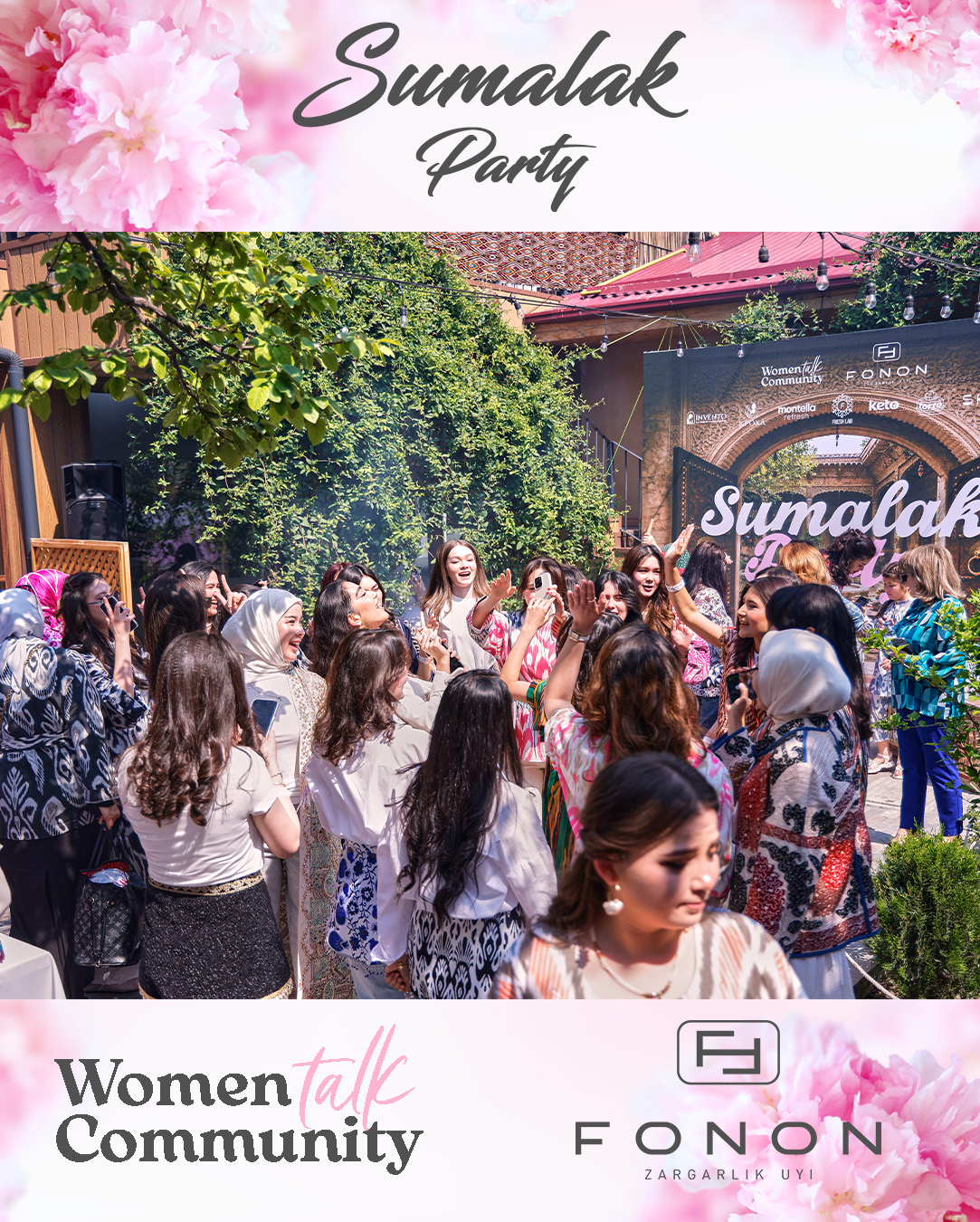 FONON bosh hamkor sifatida Sumalak Party 2026 tadbirida ishtirok etdi. Tadbir Women Talk — ayollar hamjamiyati tomonidan tashkil etildi. image 2